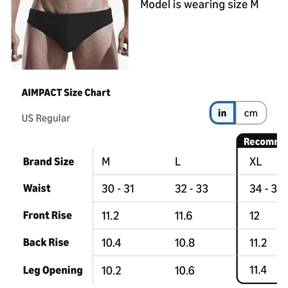 Men's Orange Swim Briefs - Picture 7 of 7